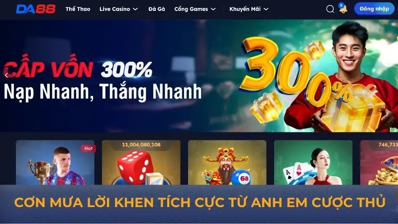 Nhà cái DA88 – Trải nghiệm và lý do nên tham gia vào nhà cái