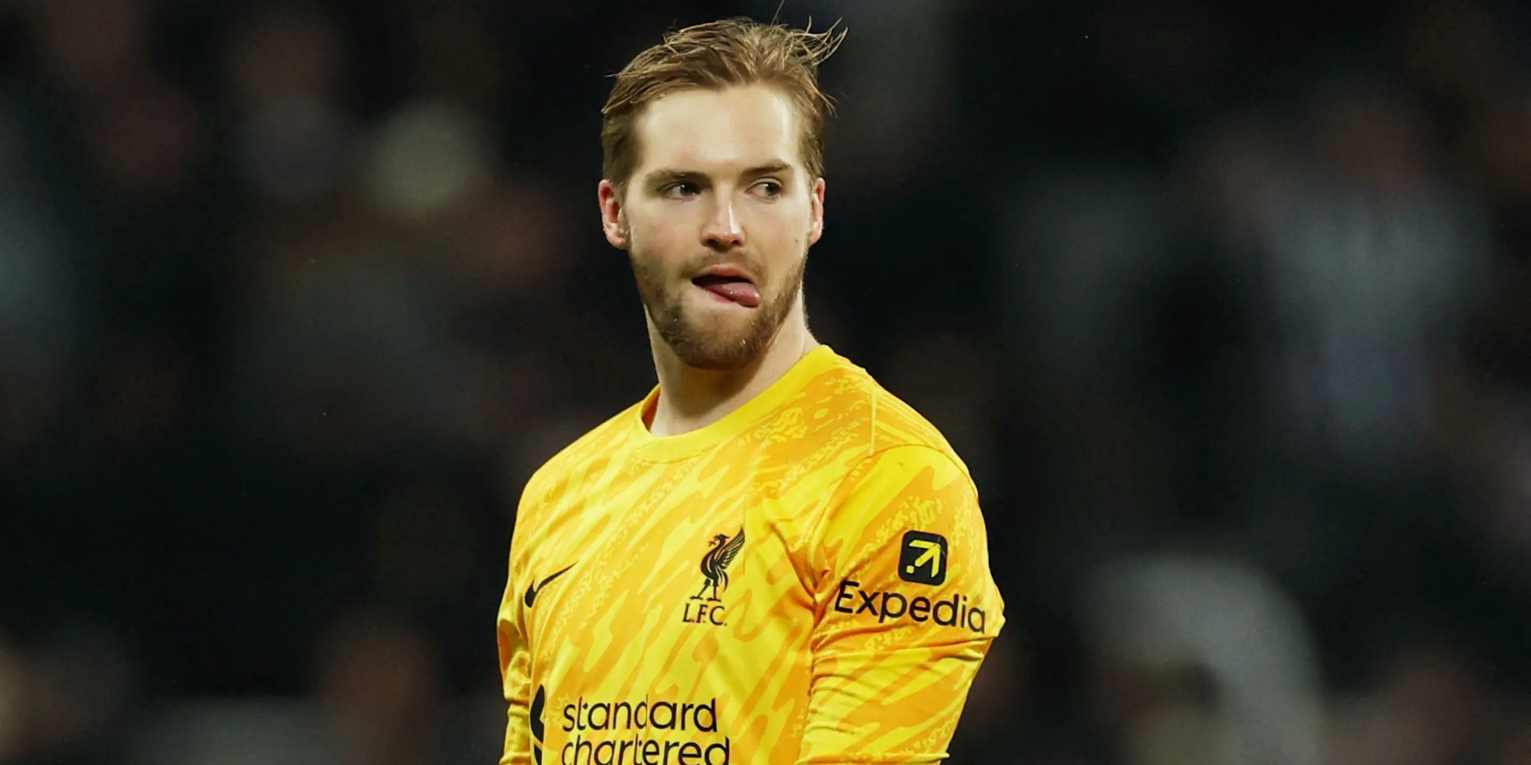 Thủ môn Caoimhin Kelleher của Liverpool, mục tiêu được cho là để thay thế Martinez tại Aston Villa.
