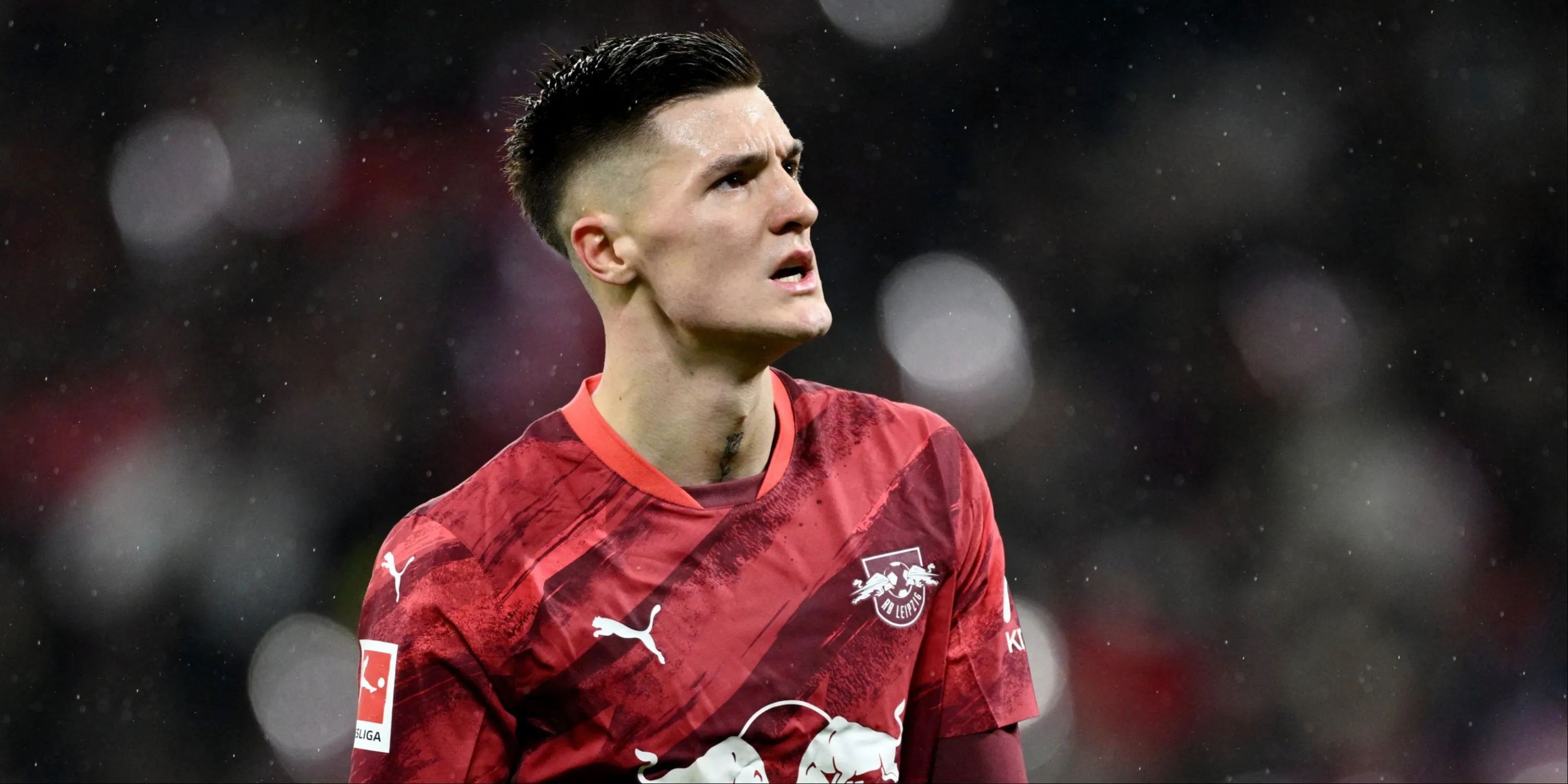 Tiền đạo Benjamin Šeško trong màu áo câu lạc bộ RB Leipzig.