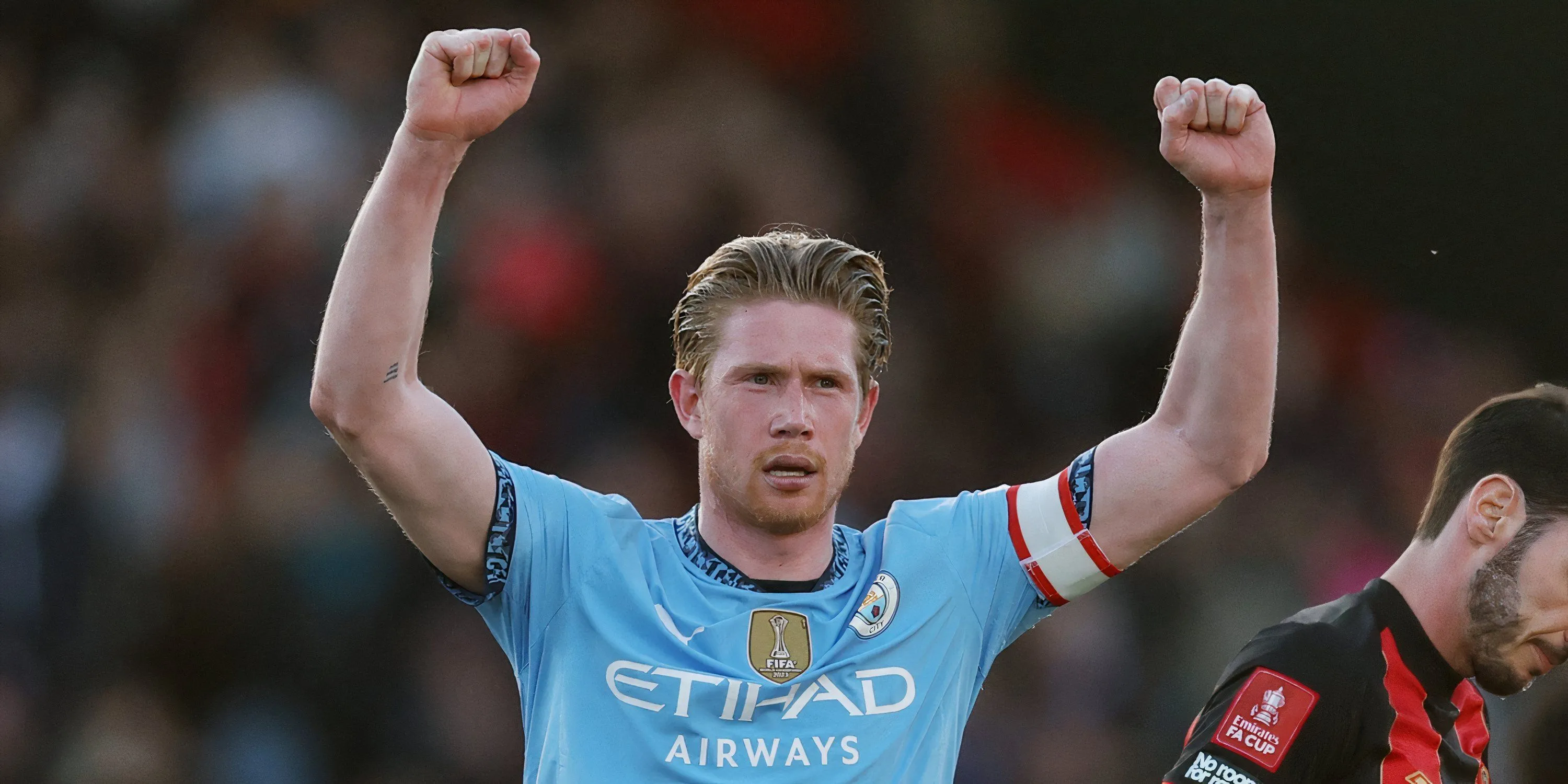 Tiền vệ Kevin De Bruyne trong một trận đấu của Manchester City