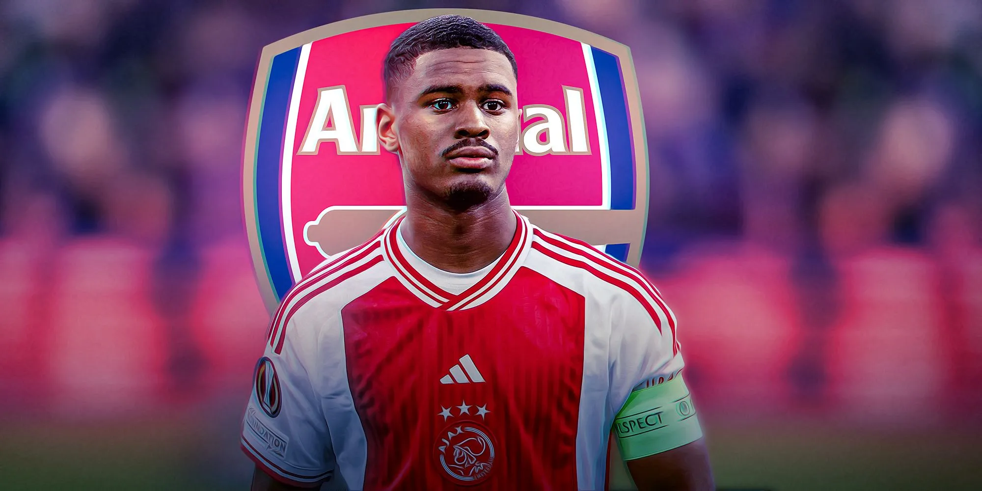 Jorrel Hato, hậu vệ trẻ của Ajax, được liên hệ với khả năng chuyển đến các câu lạc bộ hàng đầu Premier League như Arsenal