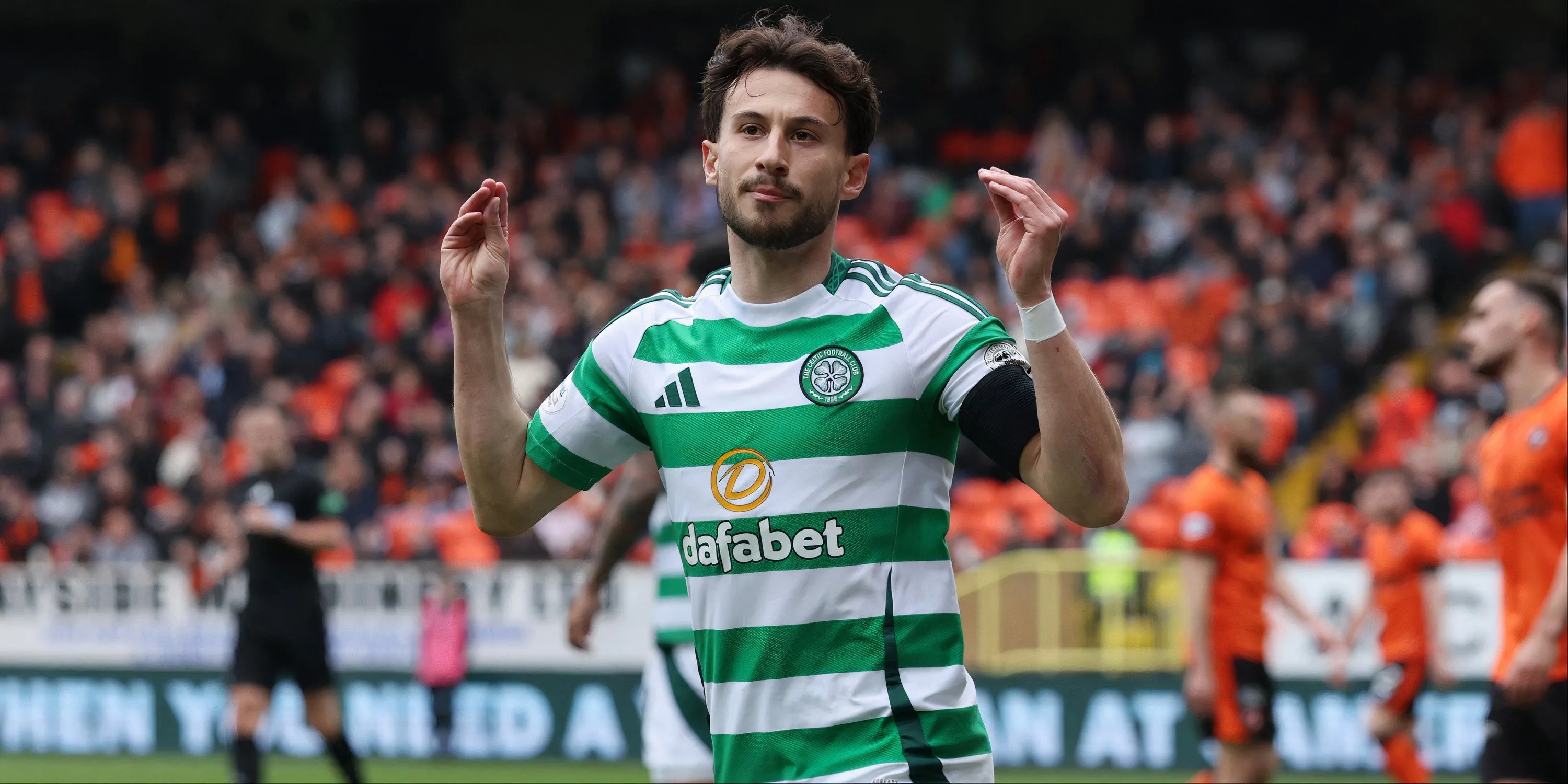Nicolas Kuhn trong màu áo Celtic tại giải VĐQG Scotland mùa giải 2024/25