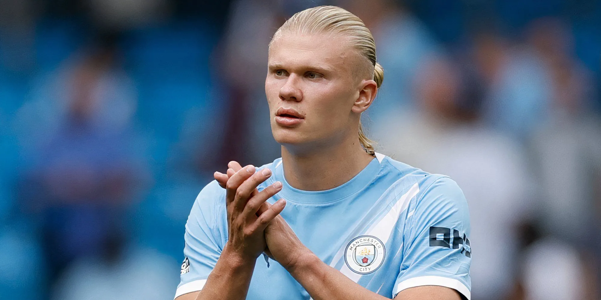Erling Haaland, tiền đạo Na Uy của Manchester City, dẫn đầu danh sách với chỉ số 7.94