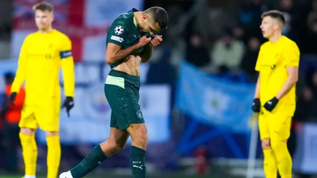 Rodri gây thất vọng.